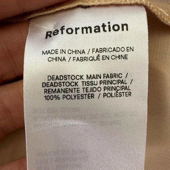 Reformation Ian Top in Champagne - Picture 11 of 12